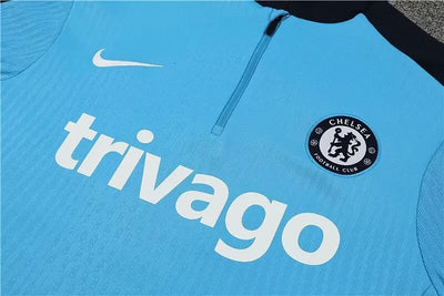 2024/25 Chelsea half-pull training suit light blue 1:1 Thai quality suit