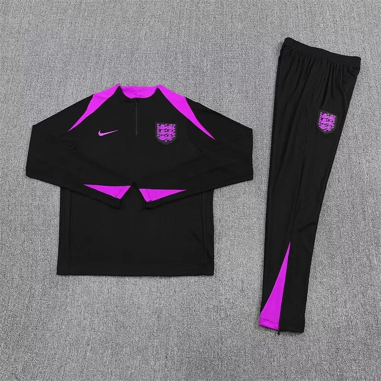 2025/2026 England Black Long Sleeve Training Shirt -