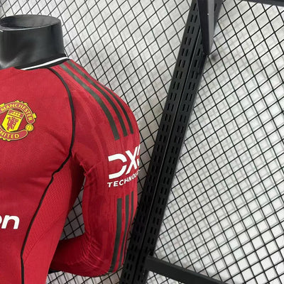 2025/2026 Manchester United Home Long Sleeve Player Edition