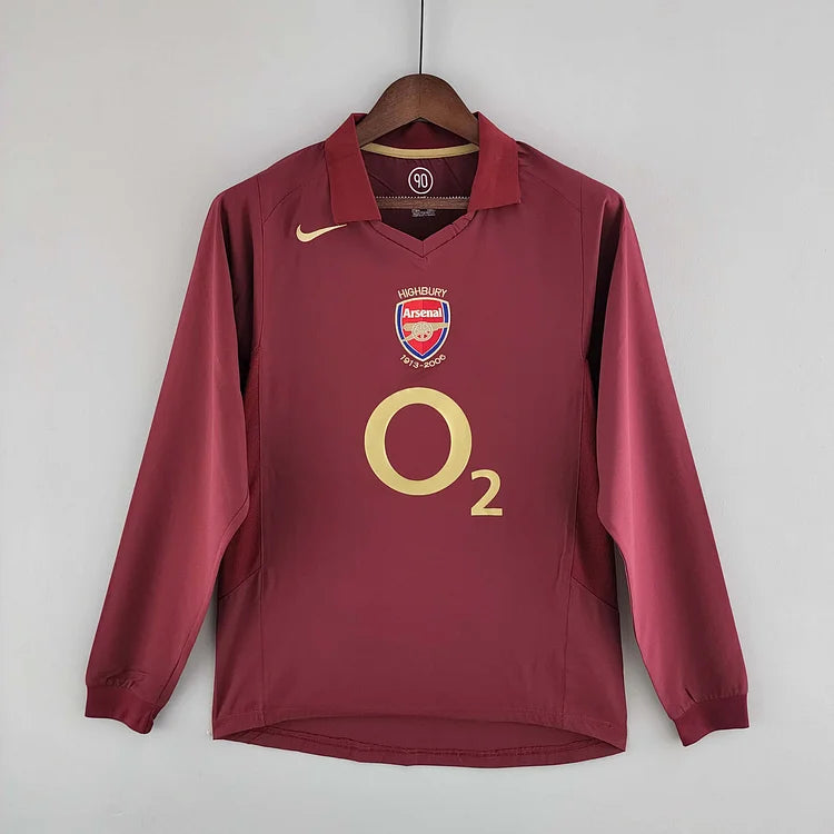 2005/06 Arsenal Home Long Sleeve Retro Shirt