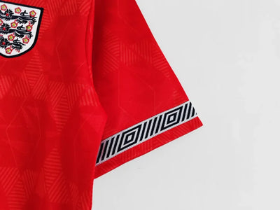1990 England away red retro jersey