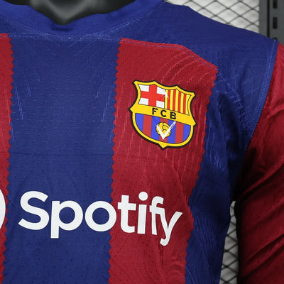 2023/24 Barcelona Home Long Sleeve - Player Version