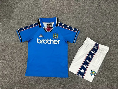 1997/98 Manchester City Home Retro - Kids Kit