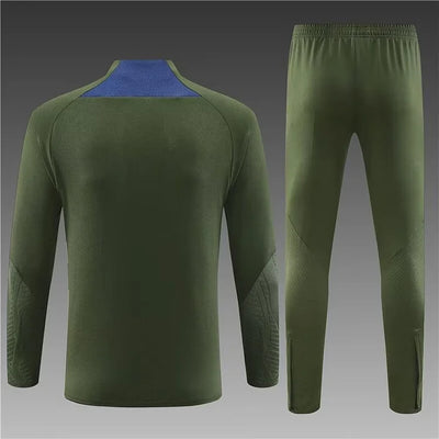 2023/24 Paris half-training uniform military green suit