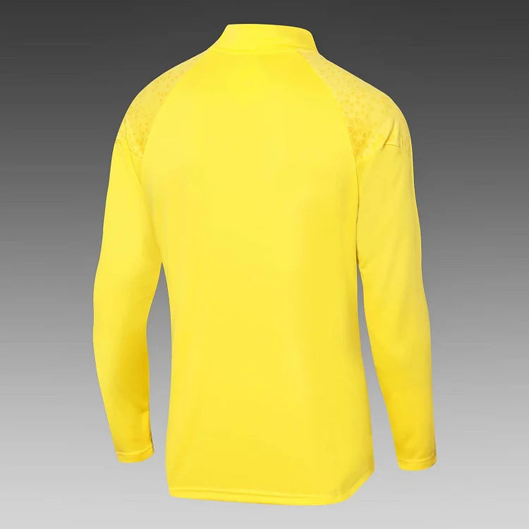 2023/2024 Dortmund Half-Pull Training Suit Yellow Football Shirt