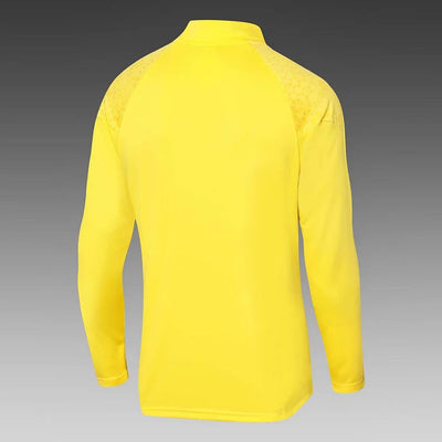 2023/2024 Dortmund Half-Pull Training Suit Yellow Football Shirt