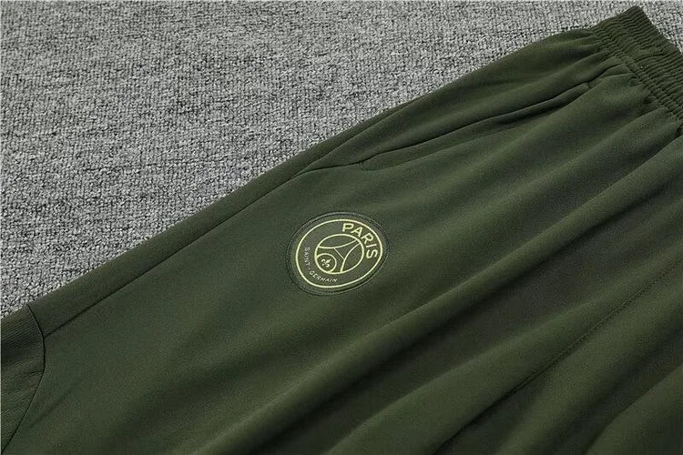 2023/24 Paris half-training uniform military green suit