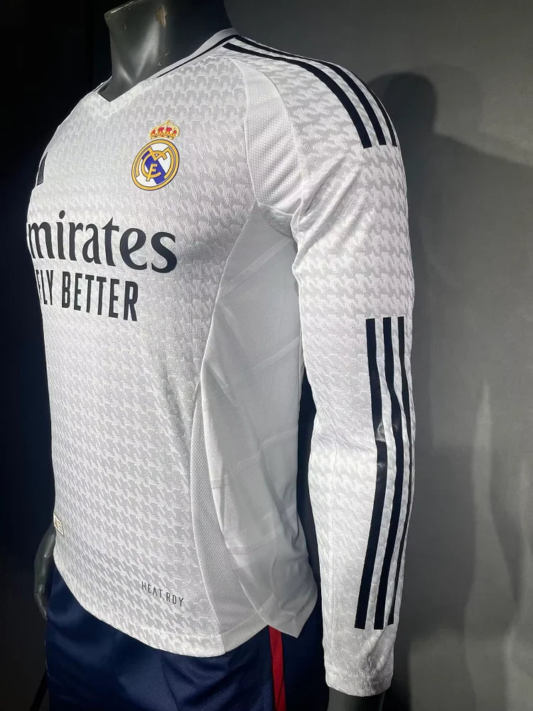 24/25 Real Madrid Home Long Sleeve Player Edition