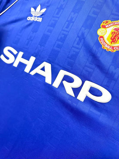 1988/90 Manchester United Second Away Blue Retro Shirt