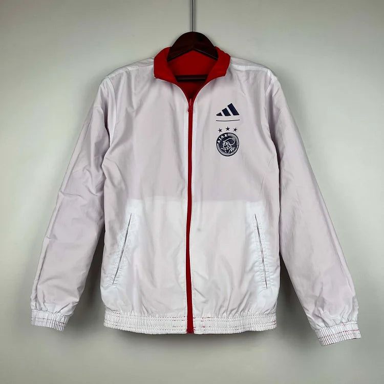 2023/2024 Ajax Reversible Windbreaker(Red-White)Soccer Jersey