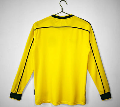 1998 Brazil Home Retro Long Sleeve Jersey