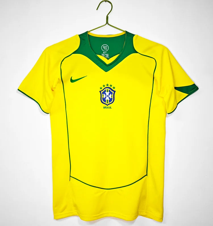 2004 Brazil home retro jersey