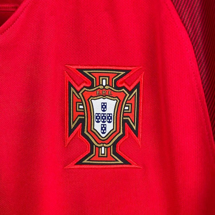 2016 Portugal Home Retro Long Sleeve Jersey