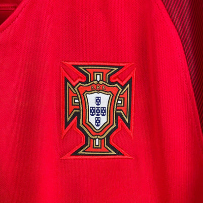 2016 Portugal Home Retro Long Sleeve Jersey