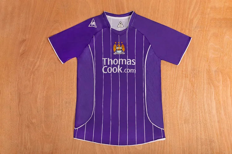 2007/08 Manchester City Away Purple Retro Jersey