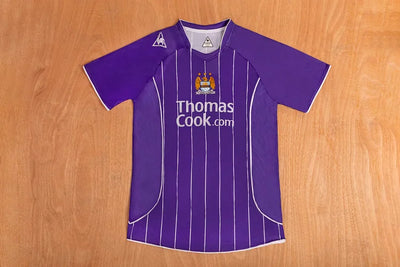 2007/08 Manchester City Away Purple Retro Jersey