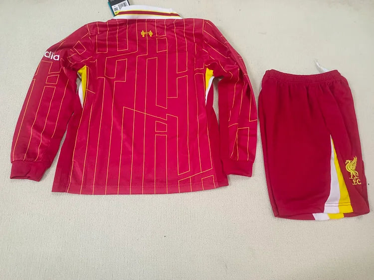 2024/25 Liverpoolhome Long Sleeve Jersey- Children'S Suit