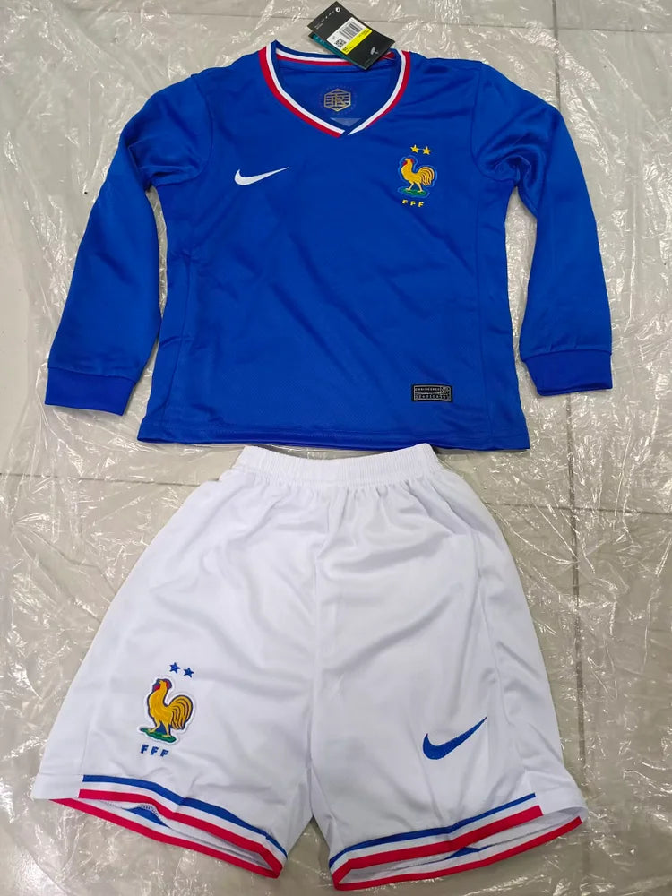 2024/25 France Home Long Sleeve Children'S Jersey