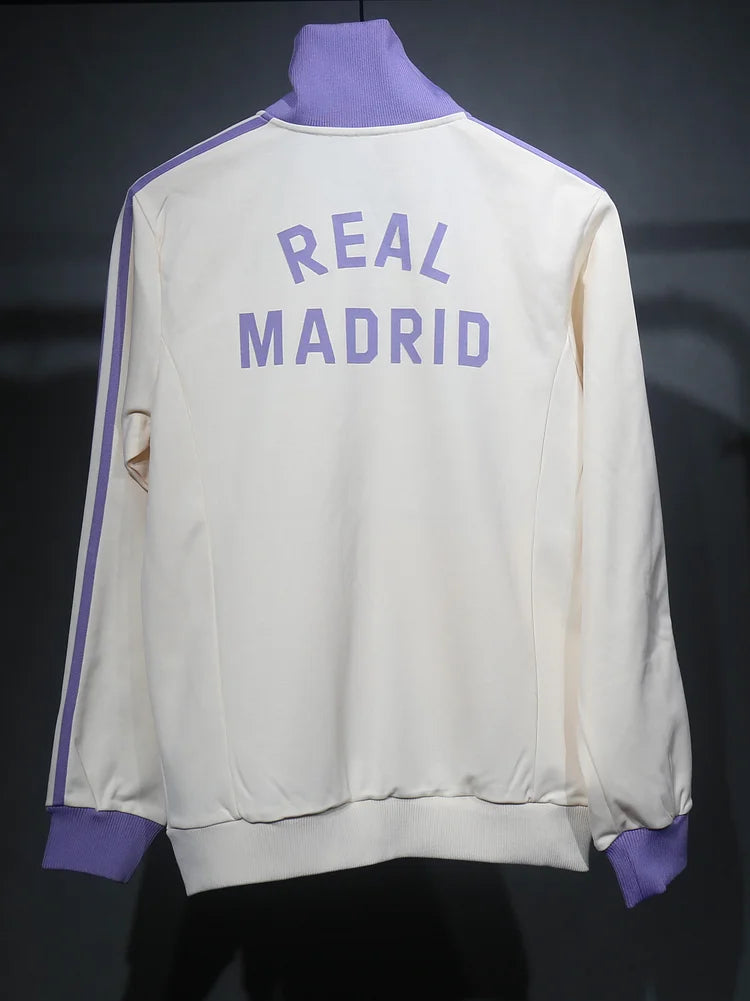 Real Madrid Trefoil Retro Slim Jacket + Retro Pants