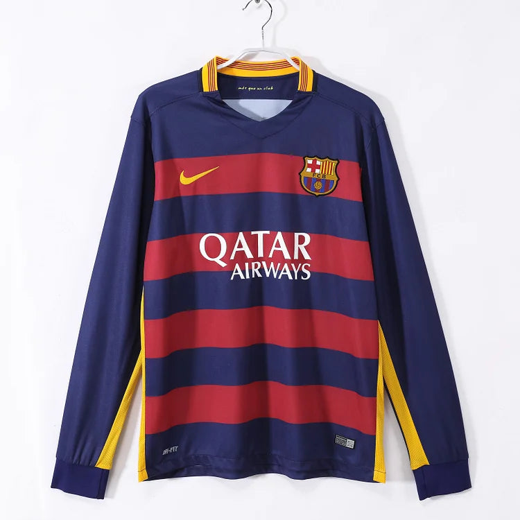 2015/16 Barcelona Home Retro Long Sleeve