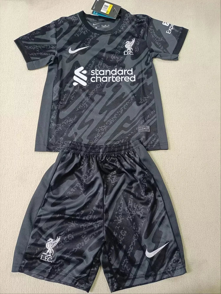 2024/25 Liverpool Children'S Black Goalkeeper Jersey