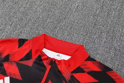 2025/2026 Manchester United Red And Black Long-Sleeved Training Suit