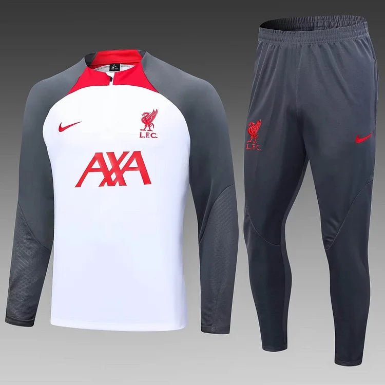 2023/24 Liverpool Half-zip white training suit