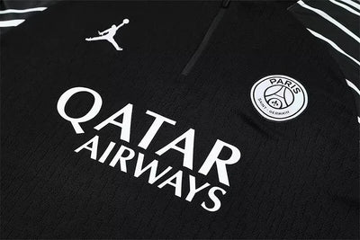 2025/2026 Paris Black Long-Sleeved Training Suit