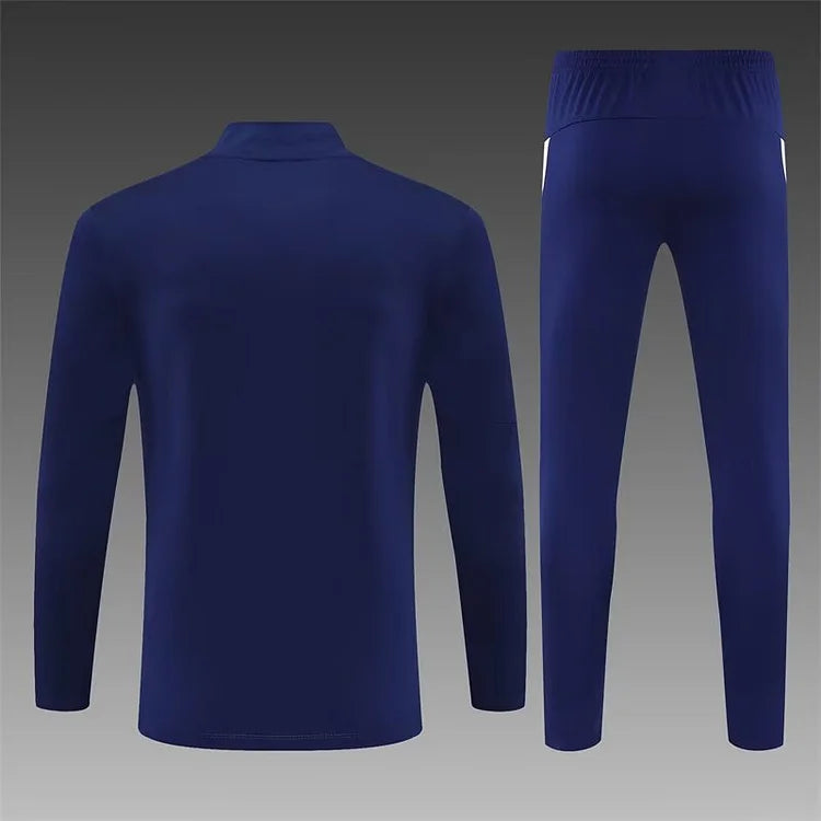 2025 Portugal long-sleeved royal blue training suit