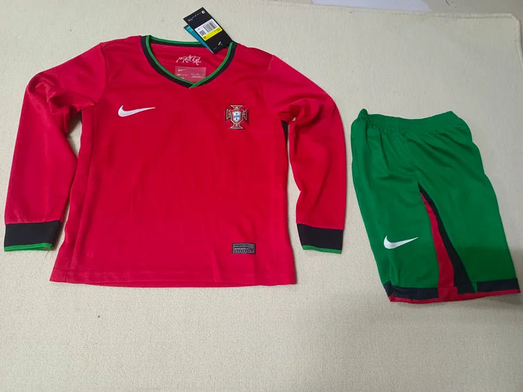 2024/25 Portugal Home Long Sleeve Children'S Jersey