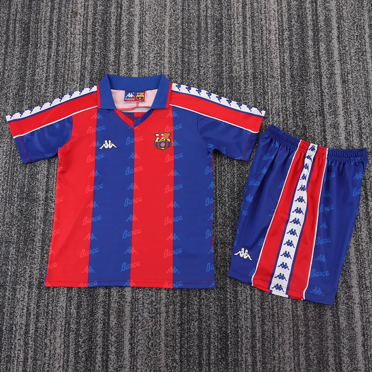1992/93 Barcelona Home Shirt - Kids Kit