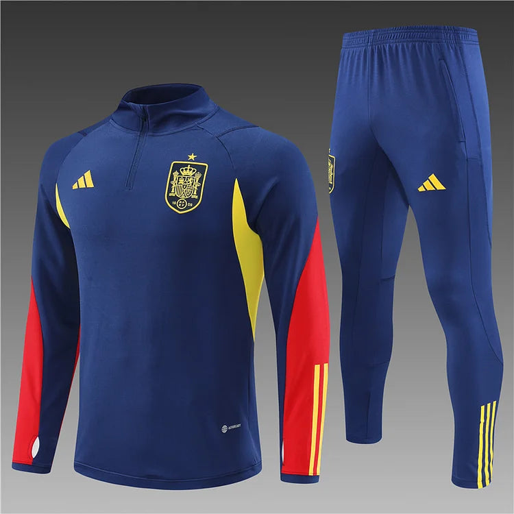 2022/23 Spain Long Sleeve Half Zip Training Kit