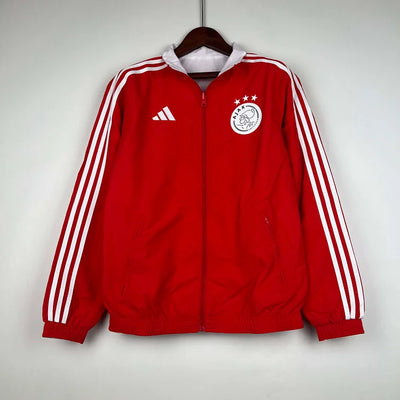 2023/2024 Ajax Reversible Windbreaker(Red-White)Soccer Jersey