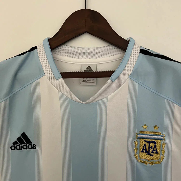2004 Argentina Home Retro Jersey