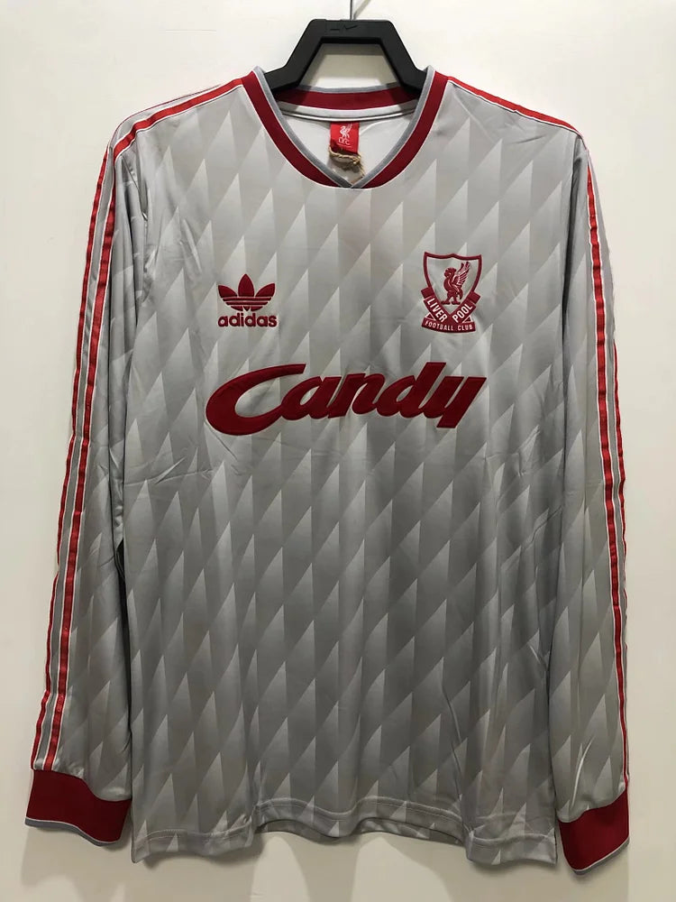 1989/1991 long sleeve Liverpool away jersey