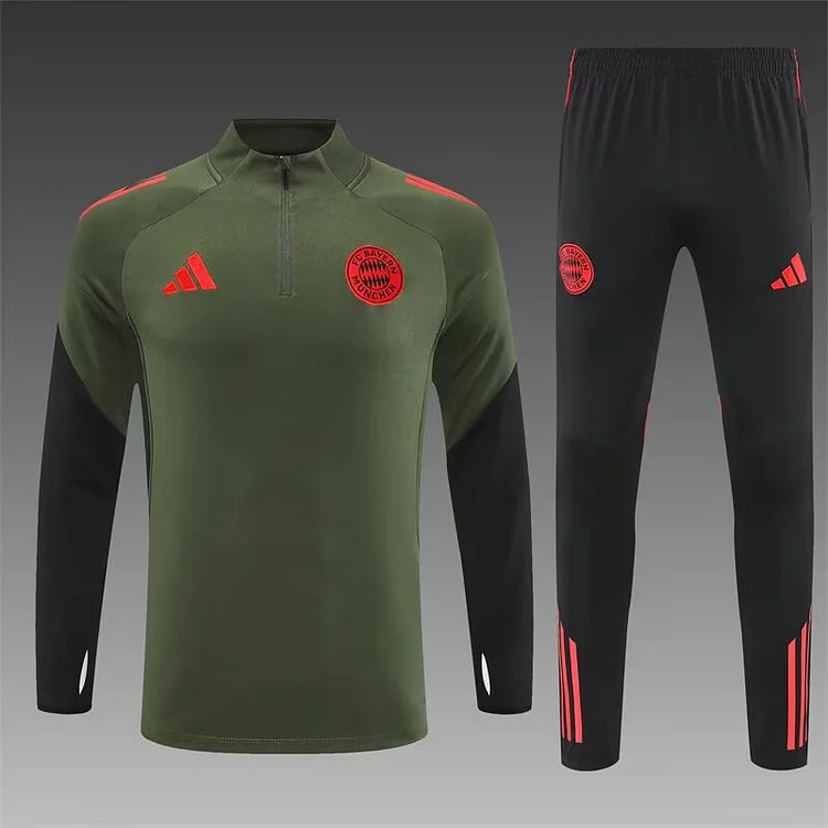 2025/2026 Bayern Green Long-Sleeved Training Suit -