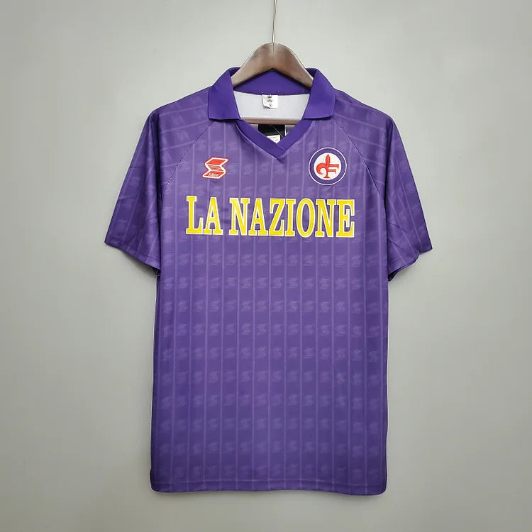 1989/1990 Fiorentina home retro jersey 1:1 Thai quality