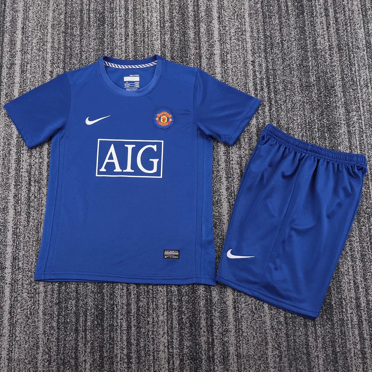 2008/09 Manchester United Second Away Shirt - Kids Kit