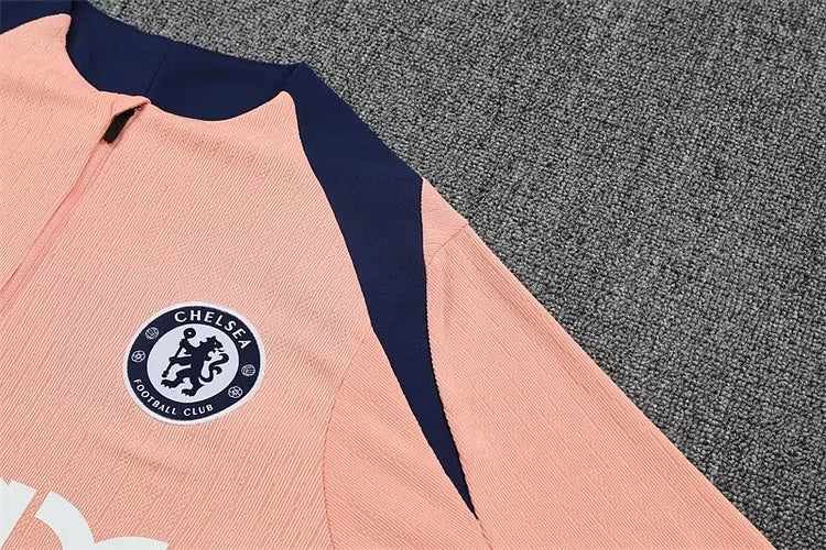 25/26 Chelsea light pink long-sleeved training suit