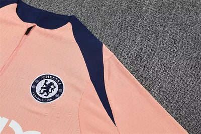25/26 Chelsea light pink long-sleeved training suit