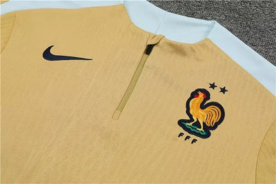2024/25 French golden half-pull training clothes 1:1 Thai quality