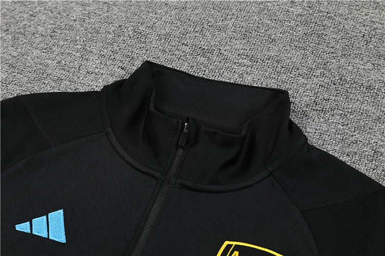 2023/24 Arsenal Half Zip Black Training Kit