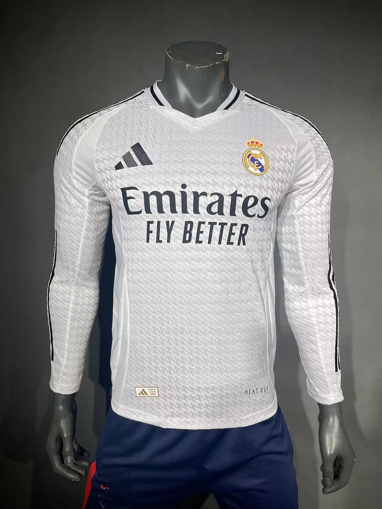24/25 Real Madrid Home Long Sleeve Player Edition