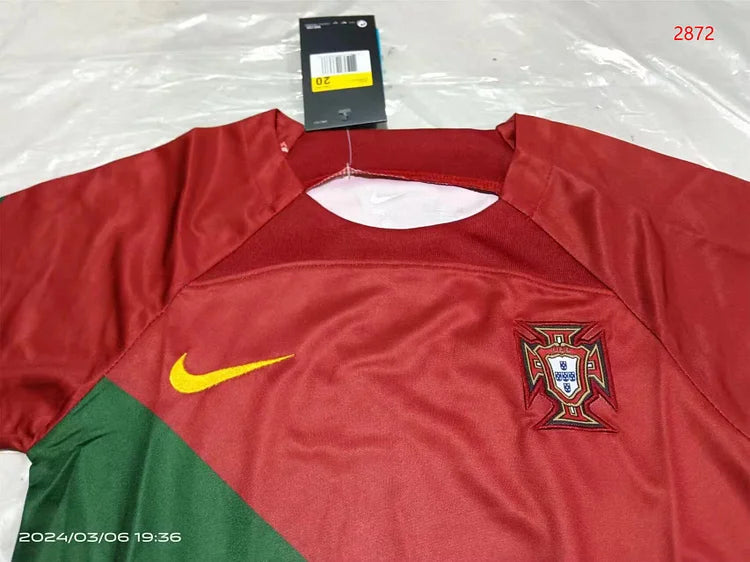 2022 Portugal Home Jersey - Kids Jersey
