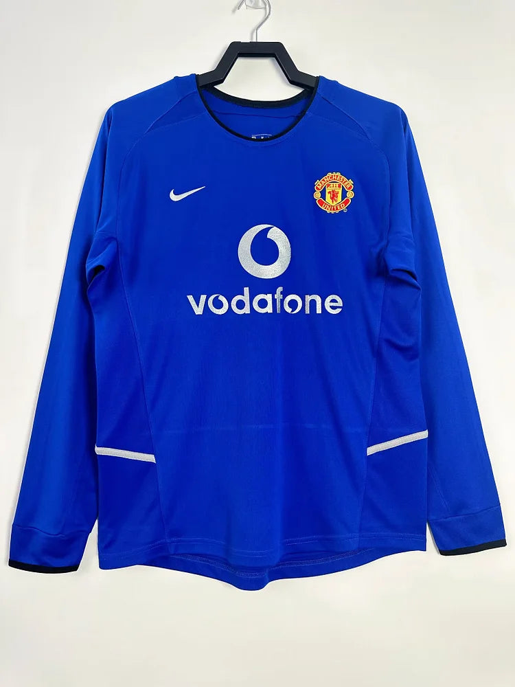 2002/03 Manchester United Second Away Shirt - Long Sleeve