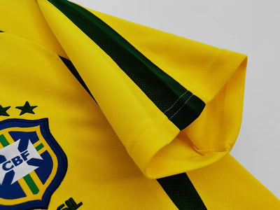 2002 Brazil Retro Home Jersey