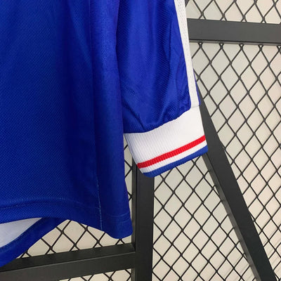 1998 France Home Retro Long Sleeve Jersey