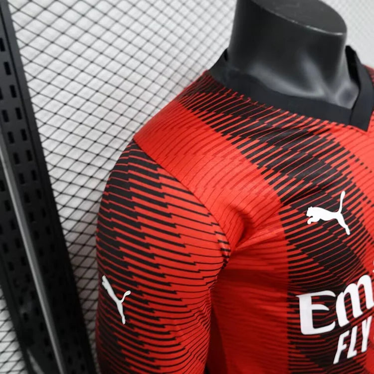 2023/2024 AC Milan Home Long Sleeve Players Edition