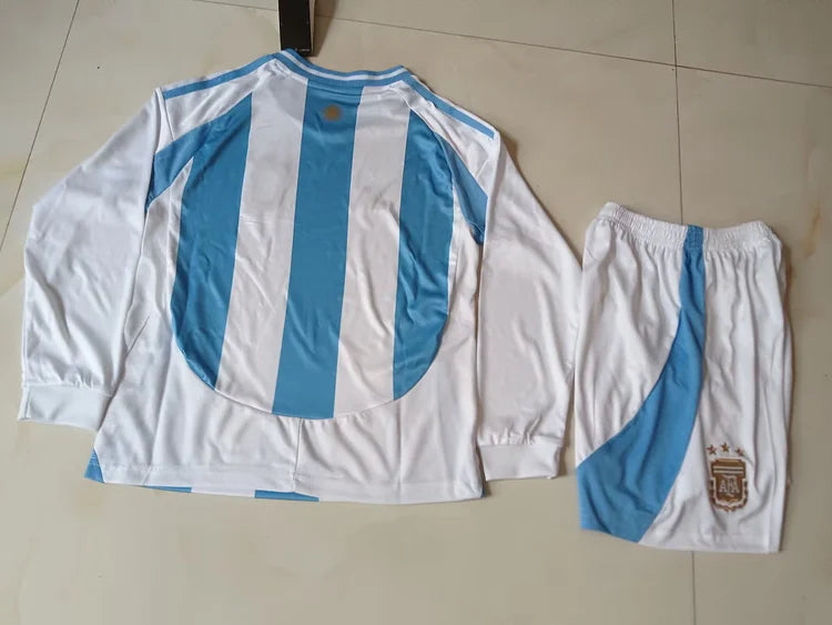 2024/25 Argentina Home Long Sleeves-Children'S Suit