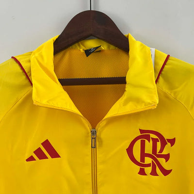 2023 Flamengo Windbreaker yellow Soccer Jersey